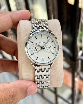 FOSSIL WOMEN’S OFF-WHITE MULTIFUNCTION WATCH – SIMPLY CLASSY